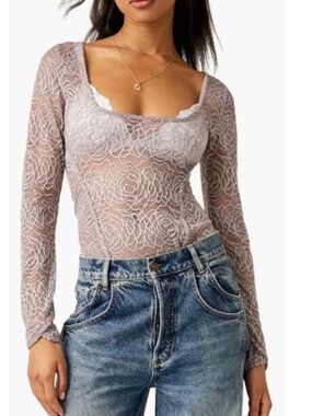NWT New Free People In My Head Bodysuit